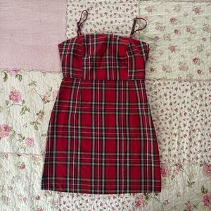 Forever 21 Red Plaid Mini Dress